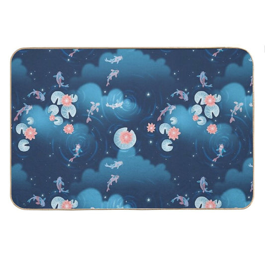 Koi Pond - Night Bath Mat