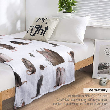 The Rat Set Throw Blanket