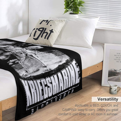 Battleship Bismarck Throw Blanket