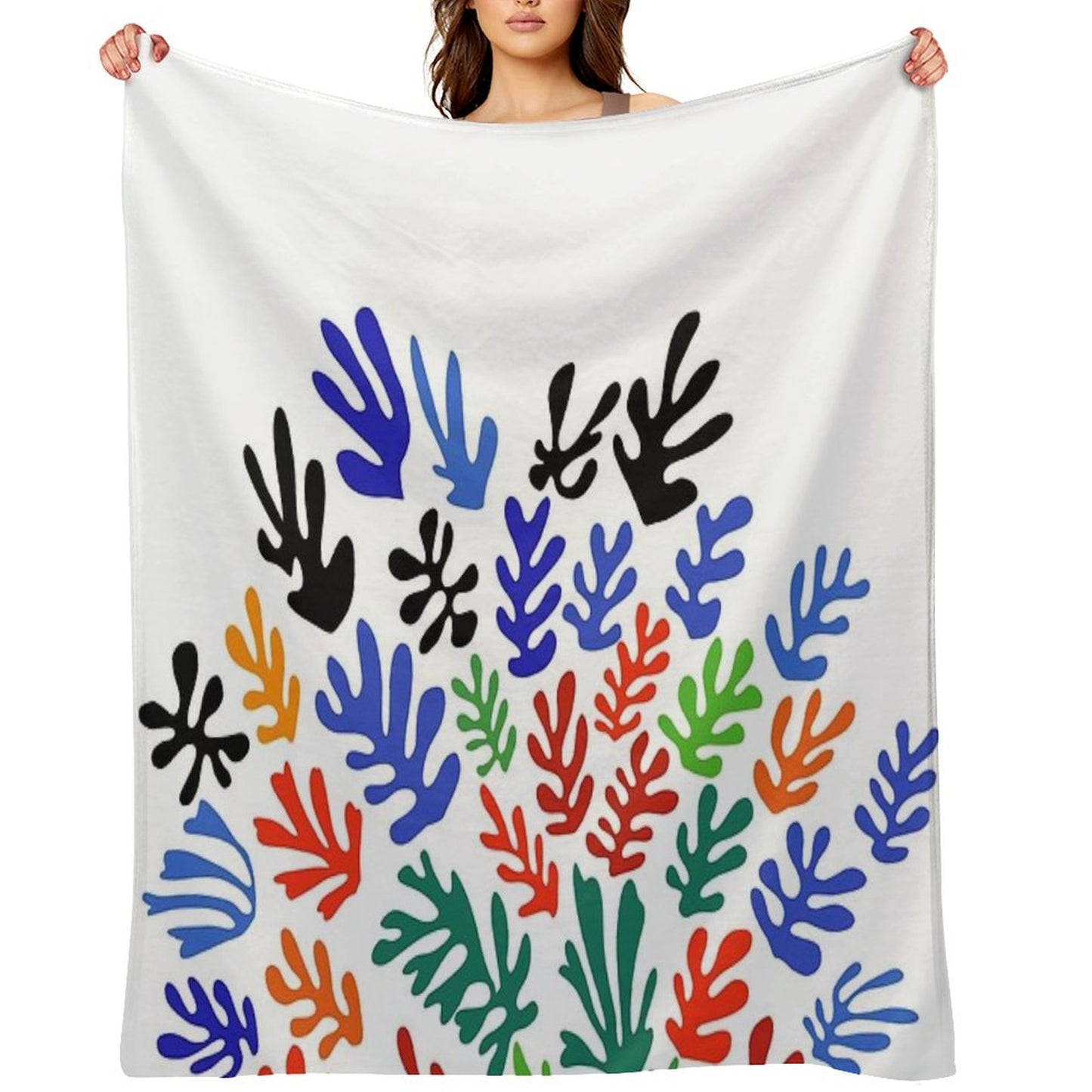 Matisse Floral Pattern #1 Throw Blanket