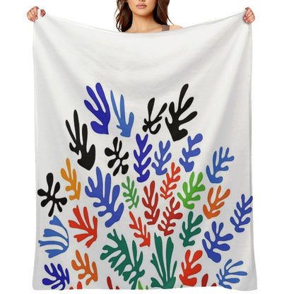 Matisse Floral Pattern #1 Throw Blanket
