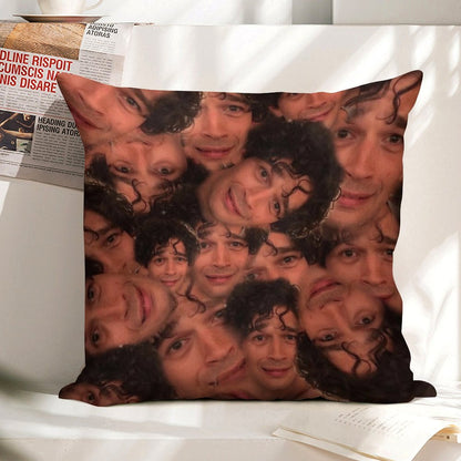 Matty Healy Linen Throw Pillow Cover