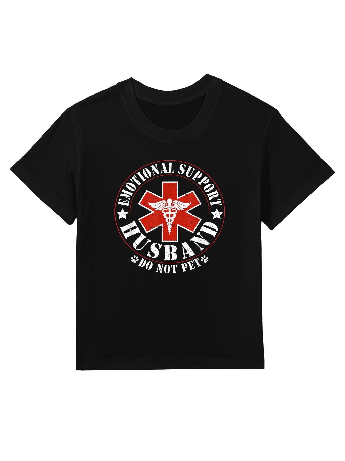 Emotional Support Husband Do Not Pet Funny Mens Husband Kids T-Shirt