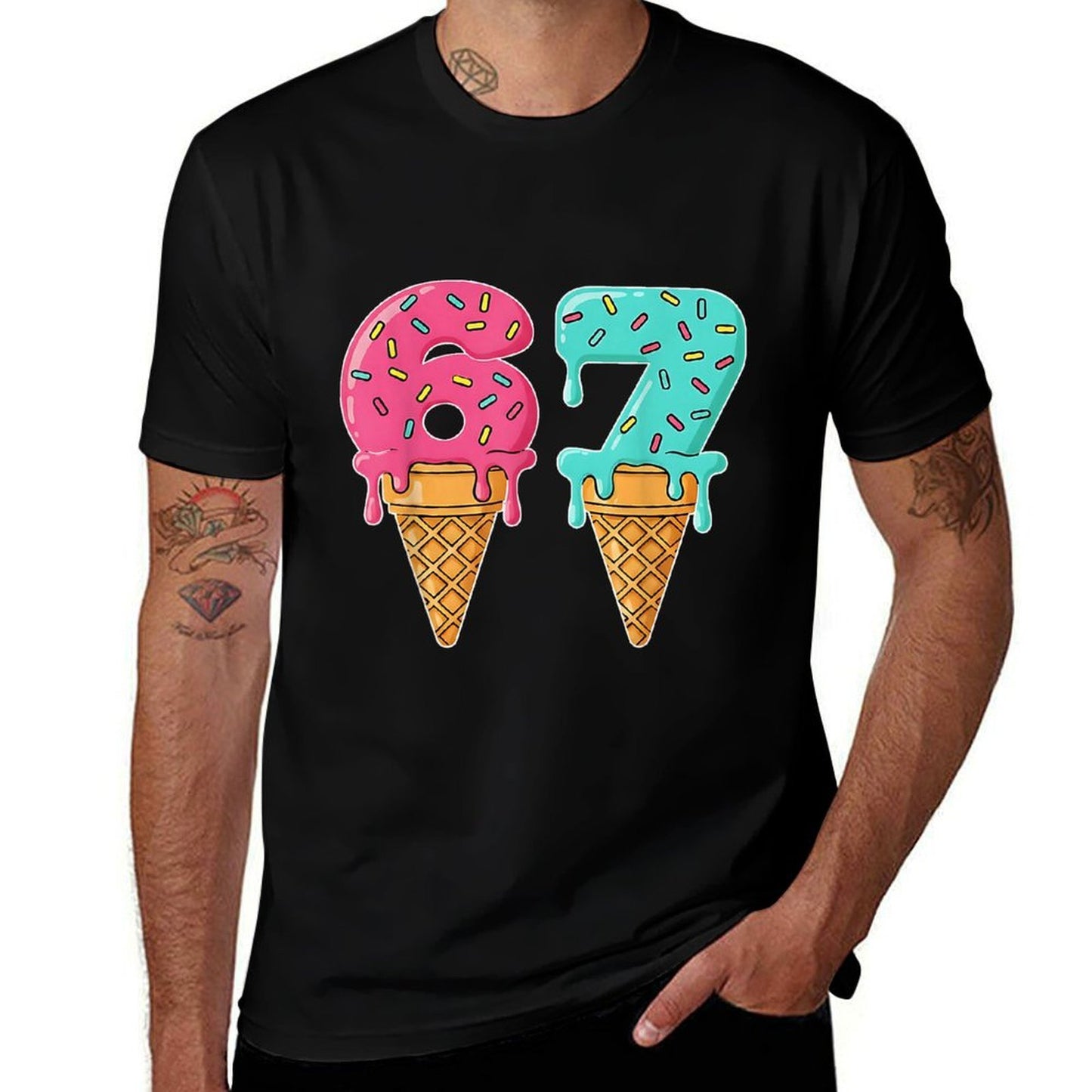 Baseball Drip Ice Cream 67 Baseball Lifestyle 101  Stretchy T-Shirt