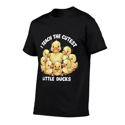 I Teach Cutest Little Ducks Kindergarten Era Teacher Gifts T-Shirt