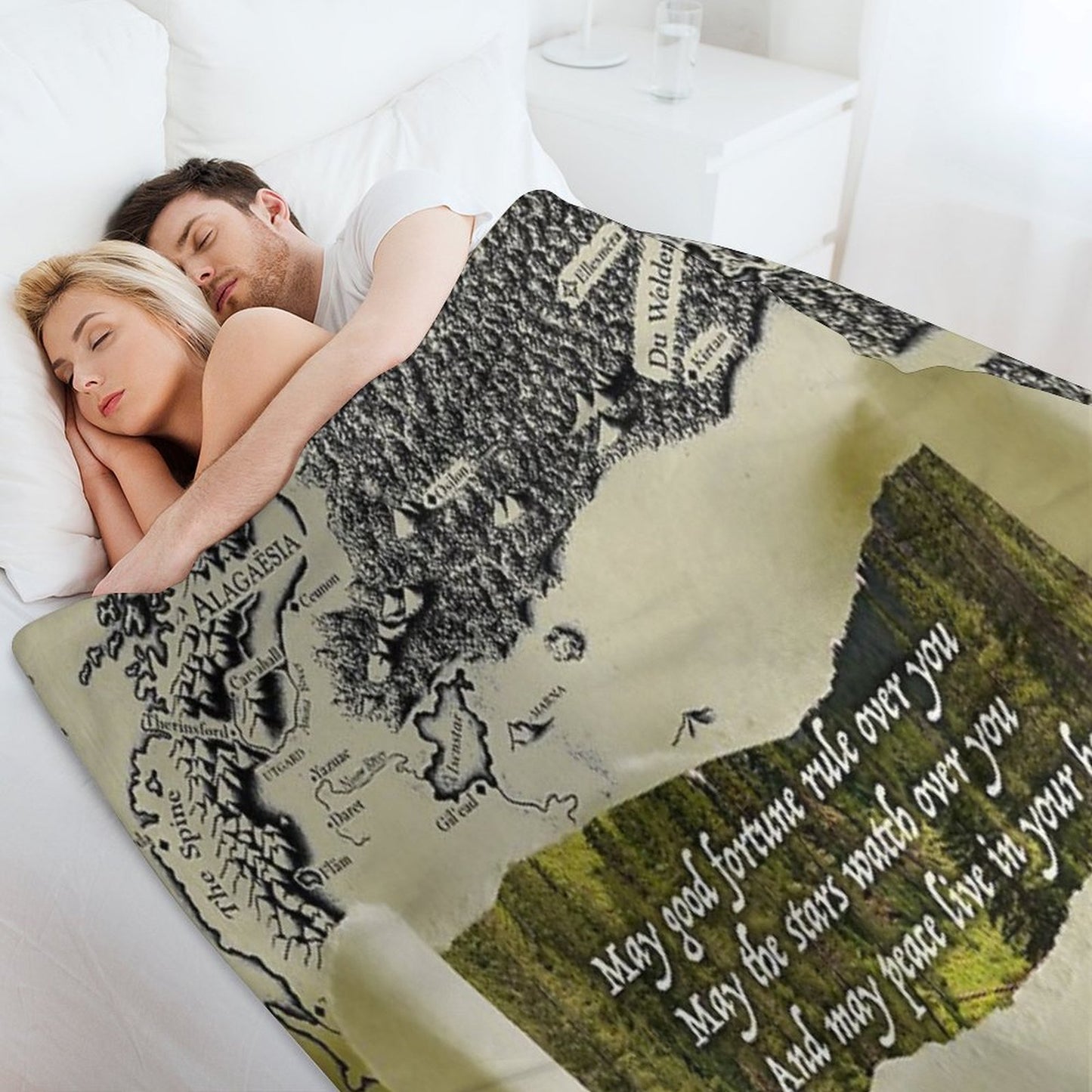 Eragon Elvish Greeting Throw Blanket
