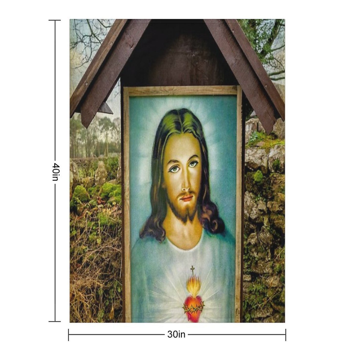 Sacred Heart Of Jesus Throw Blanket