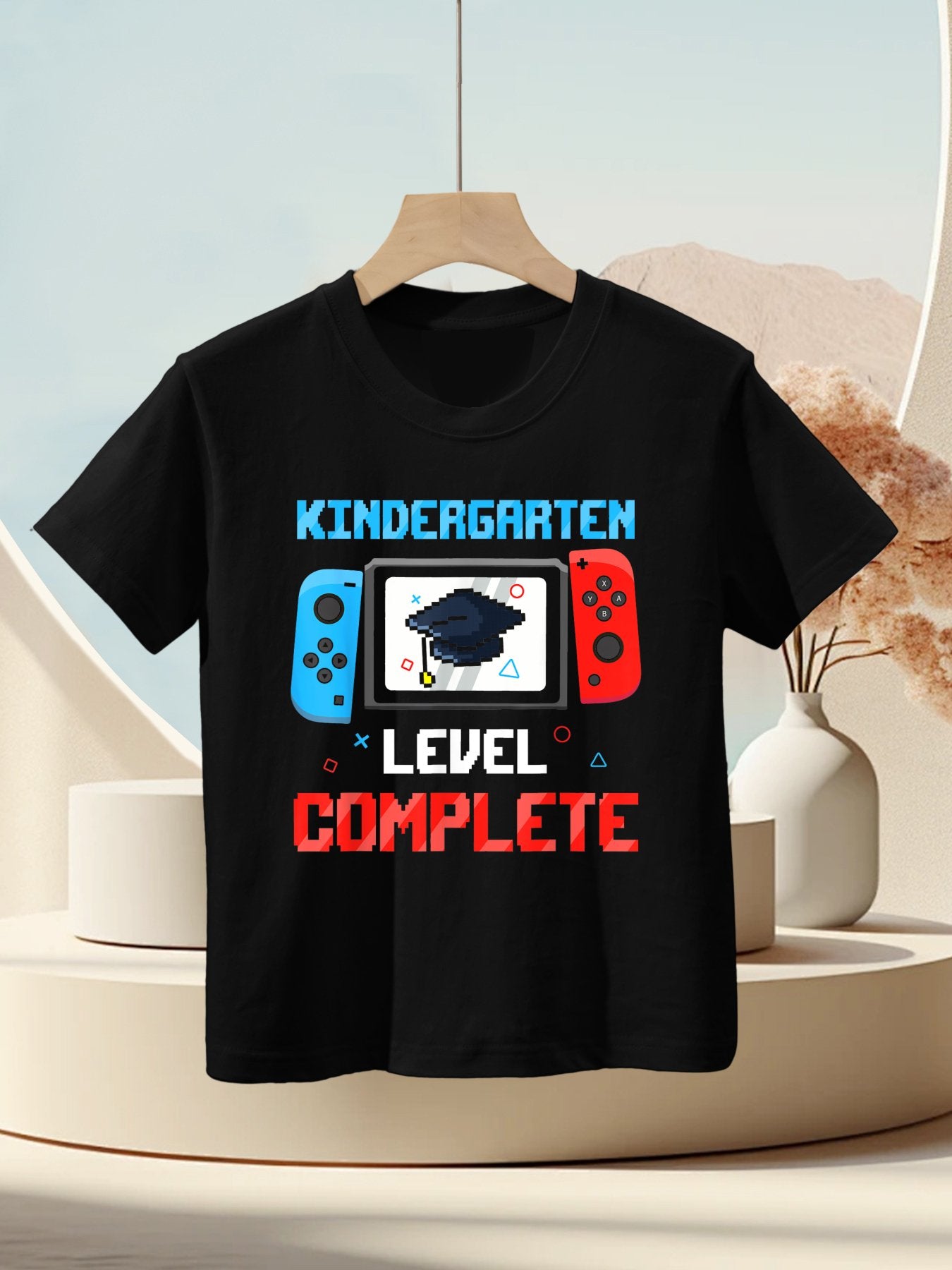 Game Controller Level Kindergarten Complete Boys Graduation Kids T-Shirt
