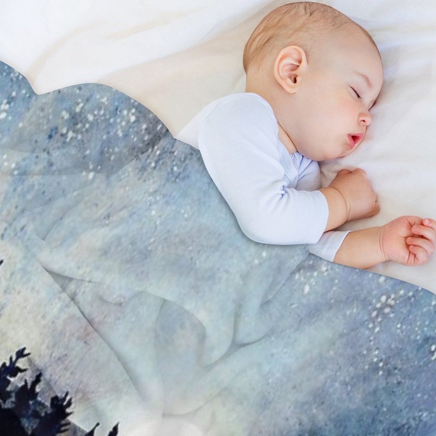 Autumn Moon Reflection Throw Blanket