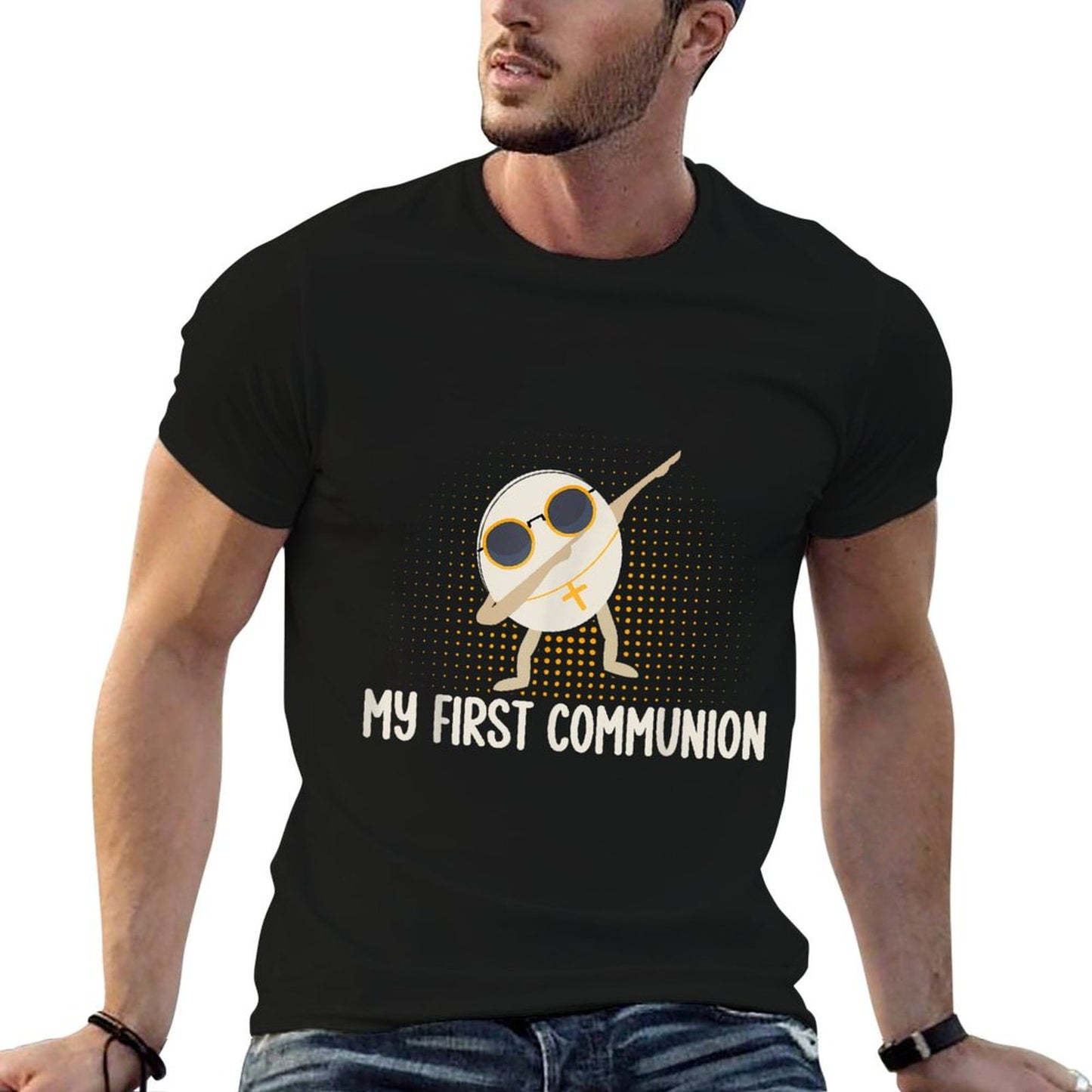 My First Communion Dabbing Wafer 1st Communion Kids Funny T-Shirt