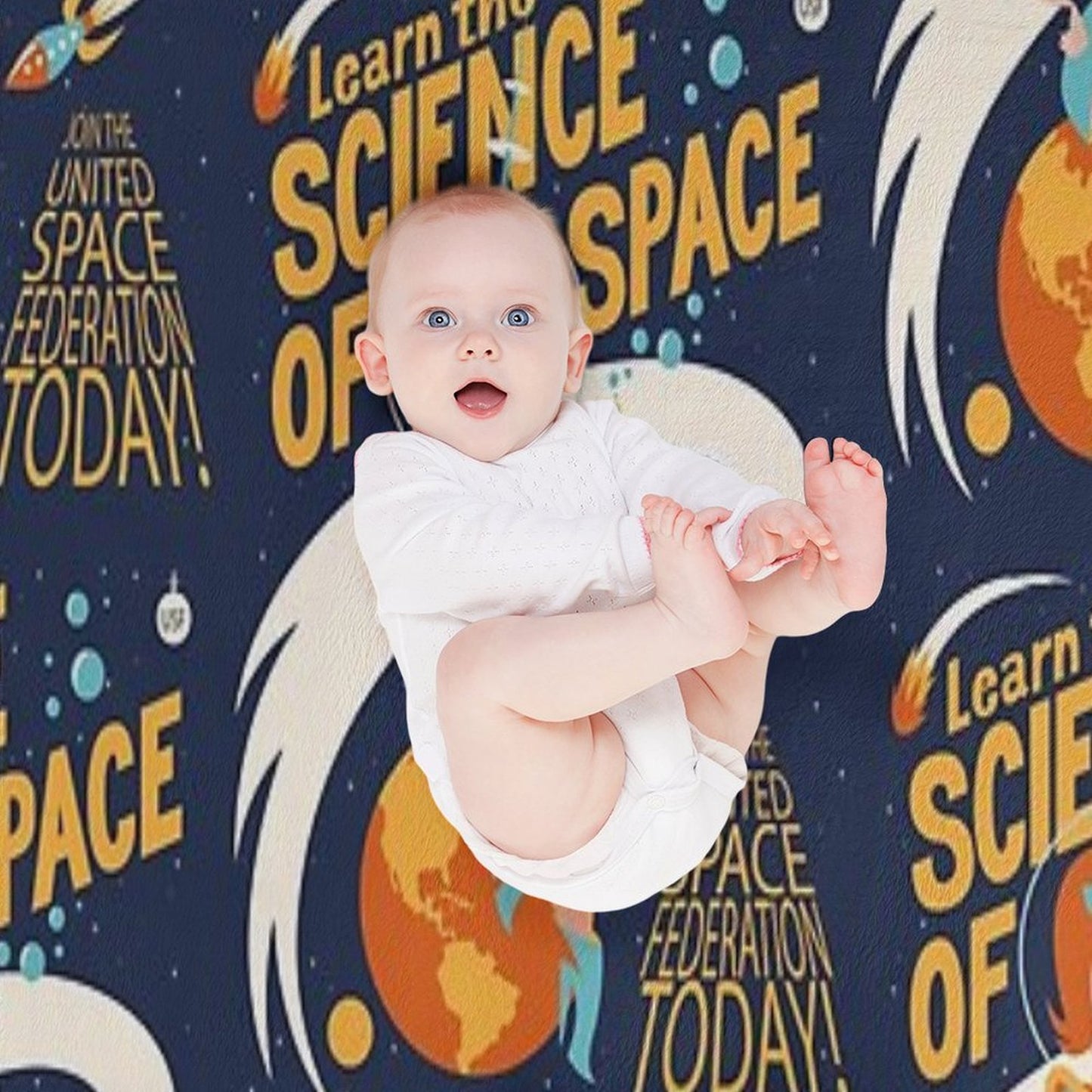 United Space Federation Throw Blanket