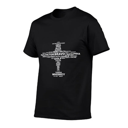 Full Phonetic Alphabet Shirt  Cute Plane Letters Gift T-Shirt