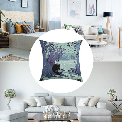 A Quiet Spot of Tea Linen Throw Pillow Cover