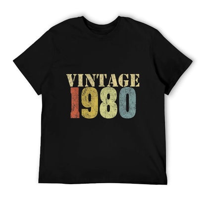 1980 40th Birthday Gift Vintage Retro Men Women 40 Years Old  Eco-friendly Material T-Shirt