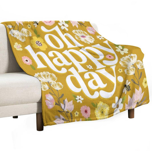 Oh Happy Day Throw Blanket