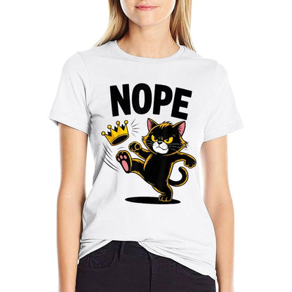Rejecting Kings Since 1776 No Kings 4th Of July Cat Lover  Moisture-wicking T-Shirt