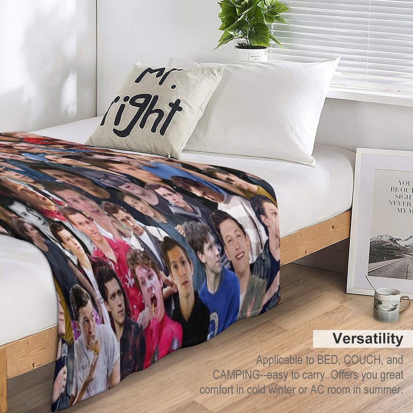 Tom Holland College Throw Blanket