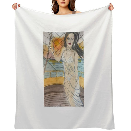 Sail Into The Sunset Throw Blanket
