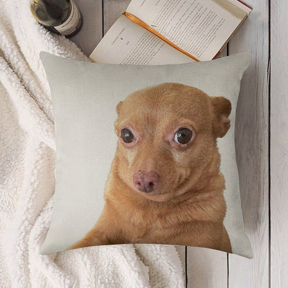 Mr. Mouse Linen Throw Pillow Cover