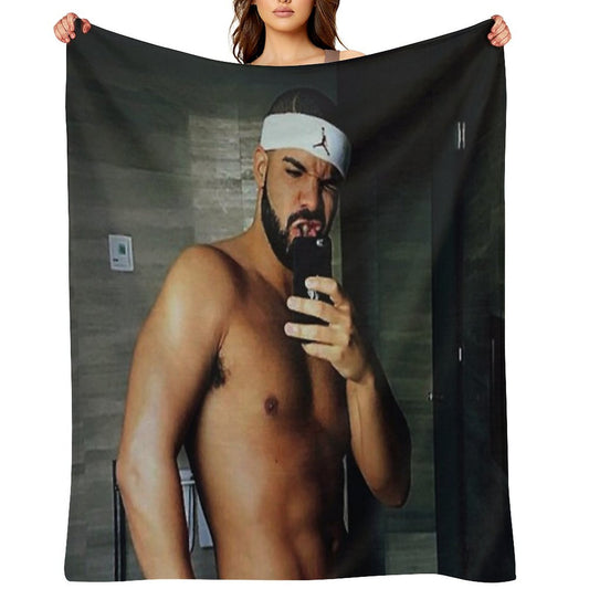 Drake Shirtless Throw Blanket