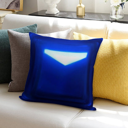Beat Saber Blue Block Throw Pillow Cover Soft High-Density Material Throw Pillow
