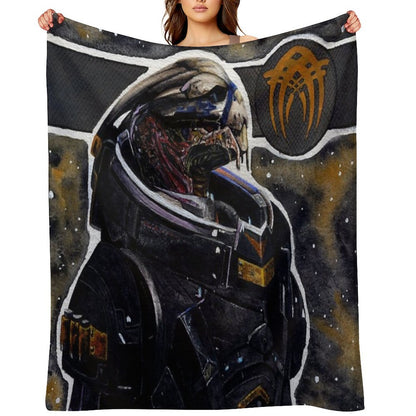 Mass Effect Garrus Throw Blanket