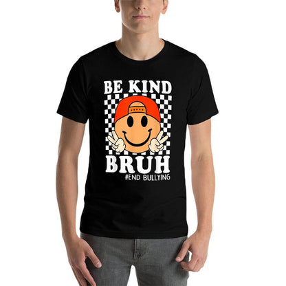 Bruh Be Kind Unity Day Orange Boy Kid Anti Bullying Kindness  Slim-fit Cut T-Shirt