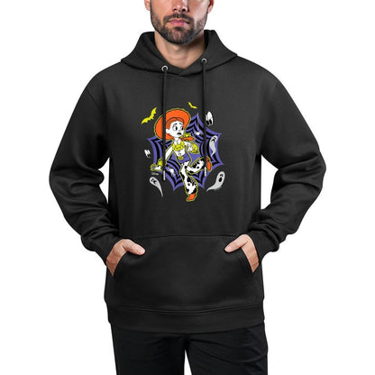 Toy Story - Jessie Halloween Spider Web With Bats And Ghosts Easy Care Hoodie