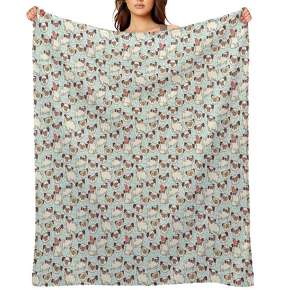 PUGLAND Throw Blanket