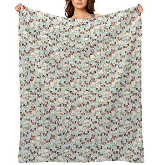 PUGLAND Throw Blanket