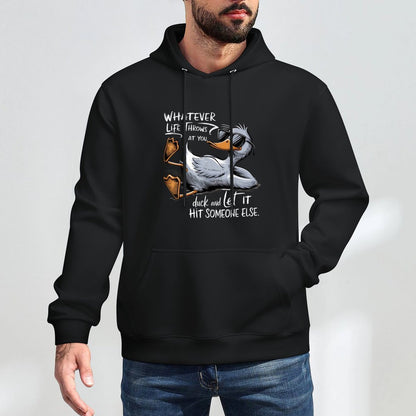 Funny Duck Funny Quote Graphic Tees For Men Women Kids Adjustable Hood Hoodie