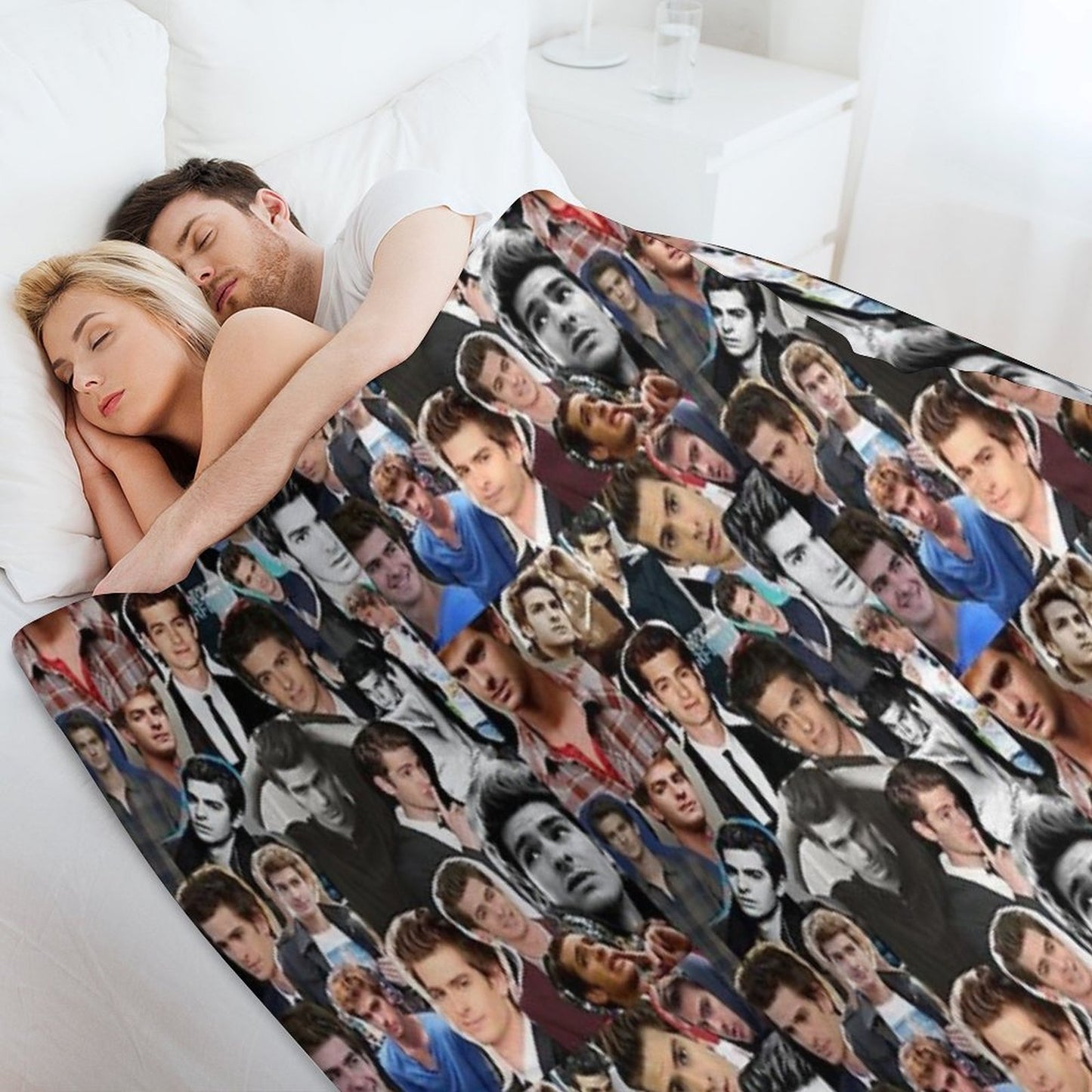Andrew Garfield Fan Art Throw Blanket