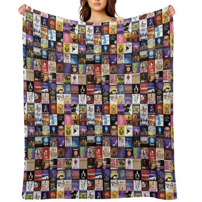Musicals Collage Throw Blanket
