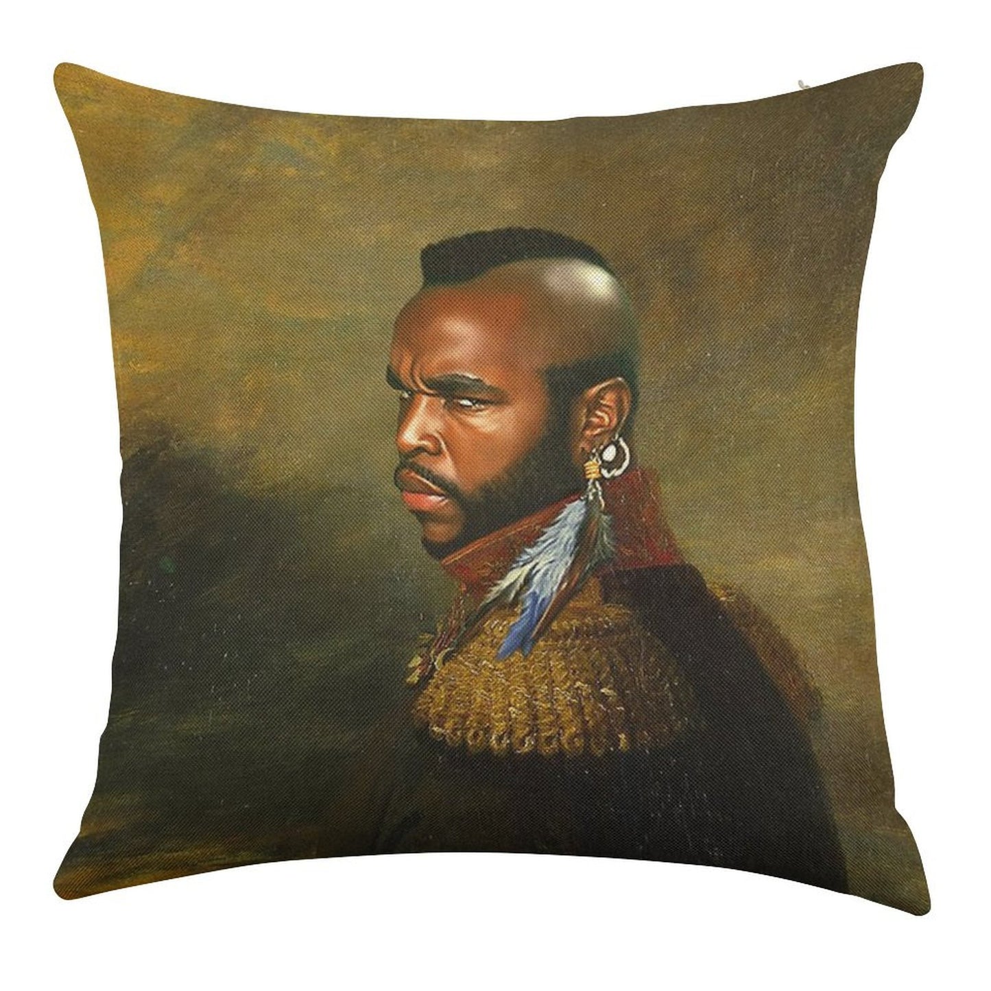 Mr. T - Replaceface Linen Throw Pillow Cover
