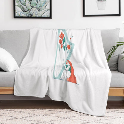 Floral Melody Throw Blanket