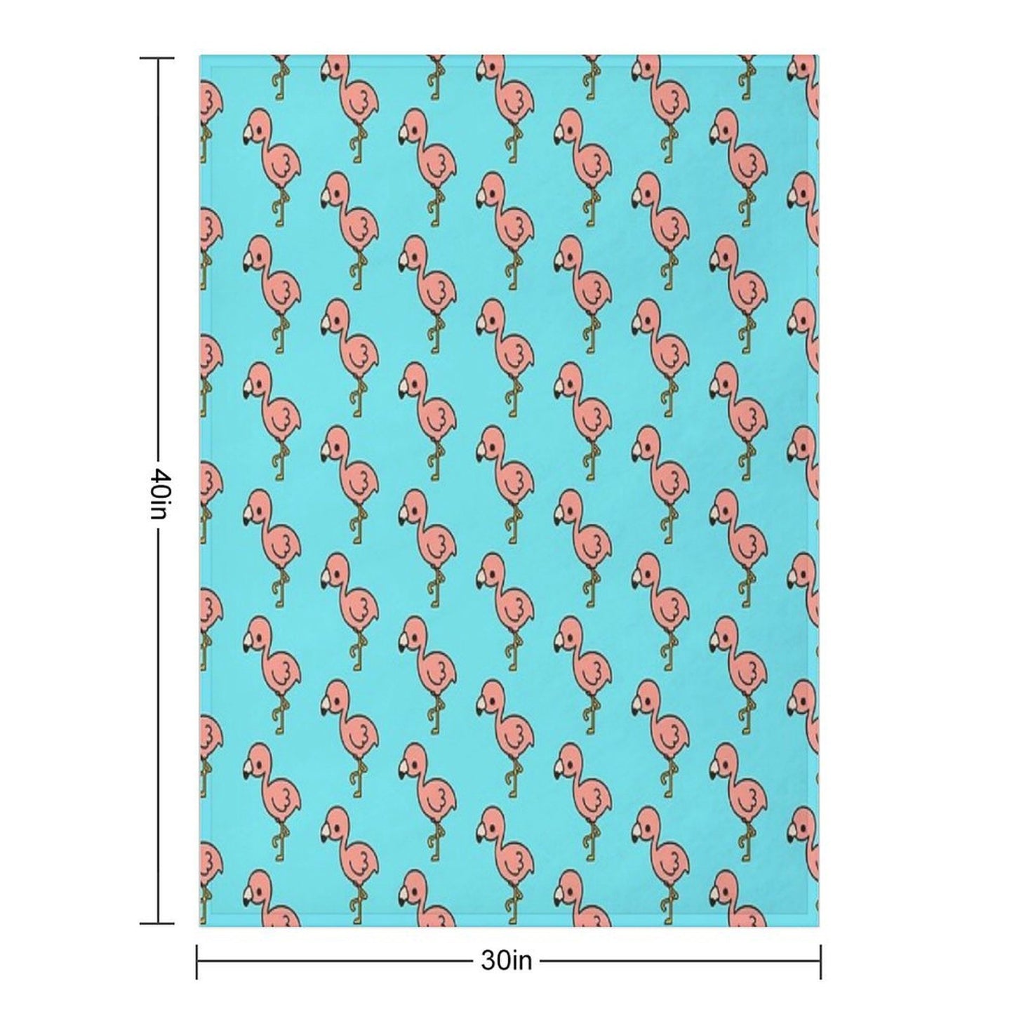 Cute Flamingo Throw Blanket
