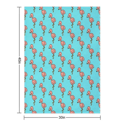Cute Flamingo Throw Blanket
