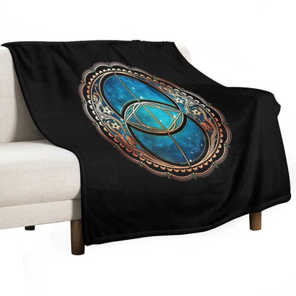 Vesica Piscis, Chalice Well, Celtic Symbol, Avalon, Magic Throw Blanket