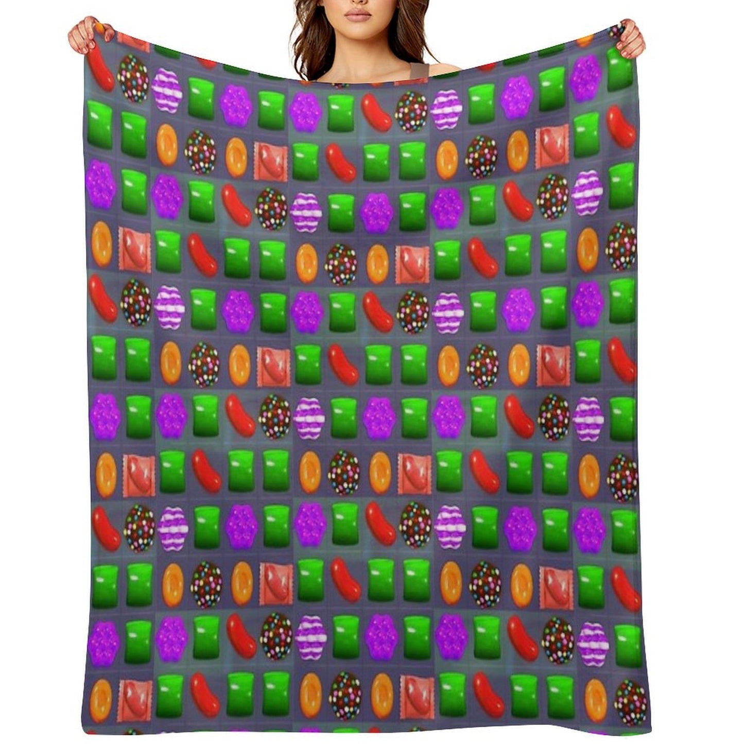 Candy Combo Candy Crush Throw Blanket