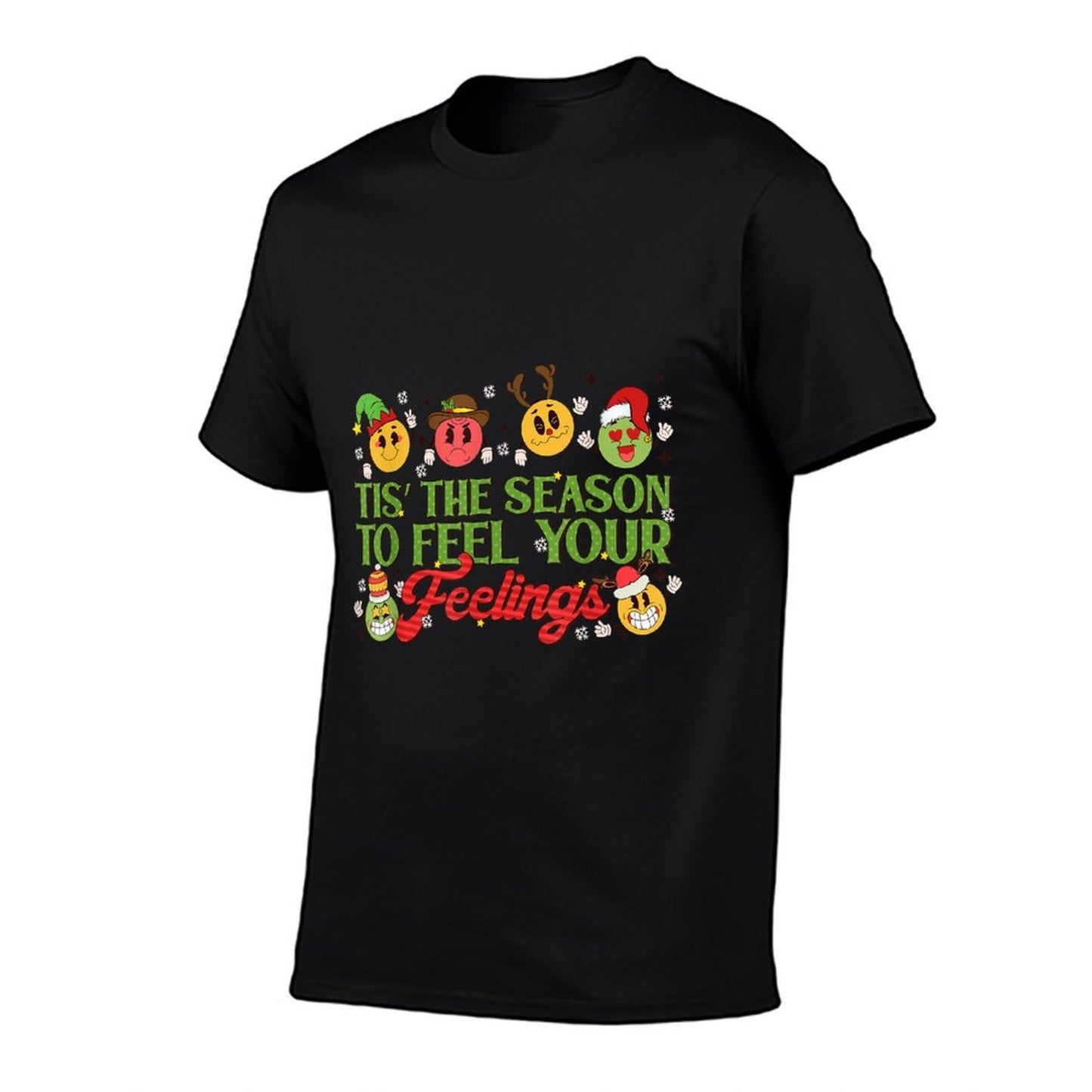Christmas Mental Health Awareness Nurse Therapist Counselor  Eco-friendly Material T-Shirt