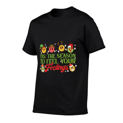 Christmas Mental Health Awareness Nurse Therapist Counselor  Eco-friendly Material T-Shirt
