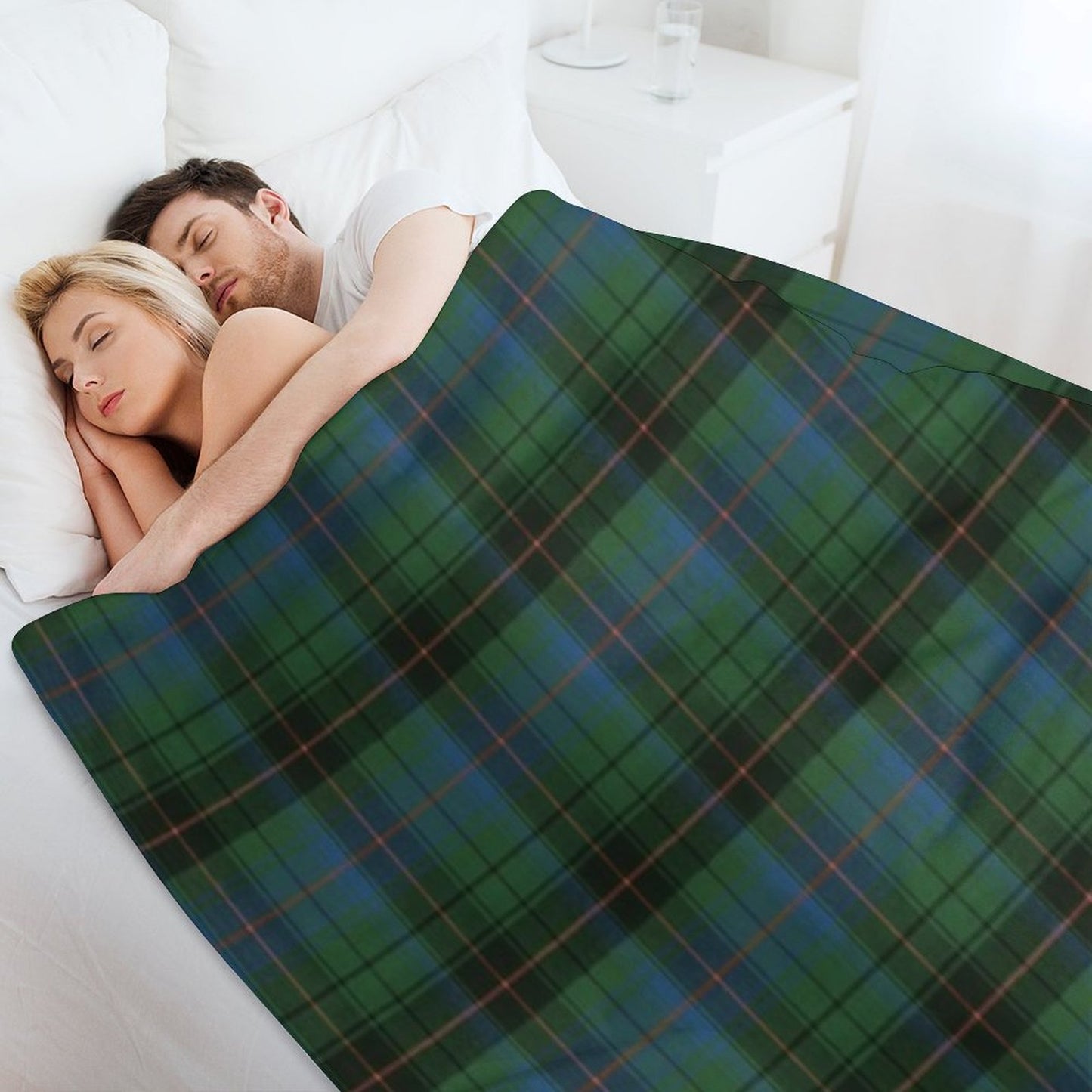 Davidson Clan Ancient Tartan Throw Blanket