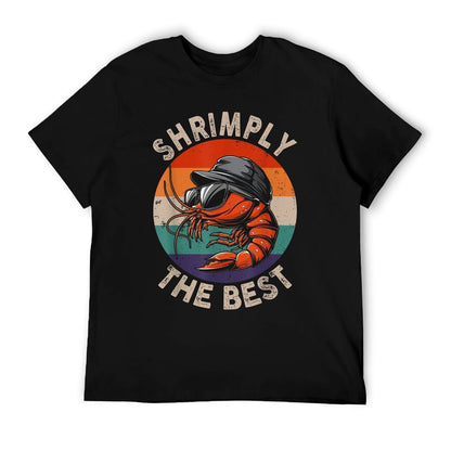 Shrimply The Best Funny Shrimp Catcher Shrimping Season T-Shirt