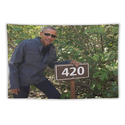 420 Obama Print Tapestry