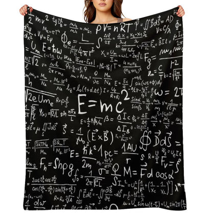 Physics Equations Throw Blanket