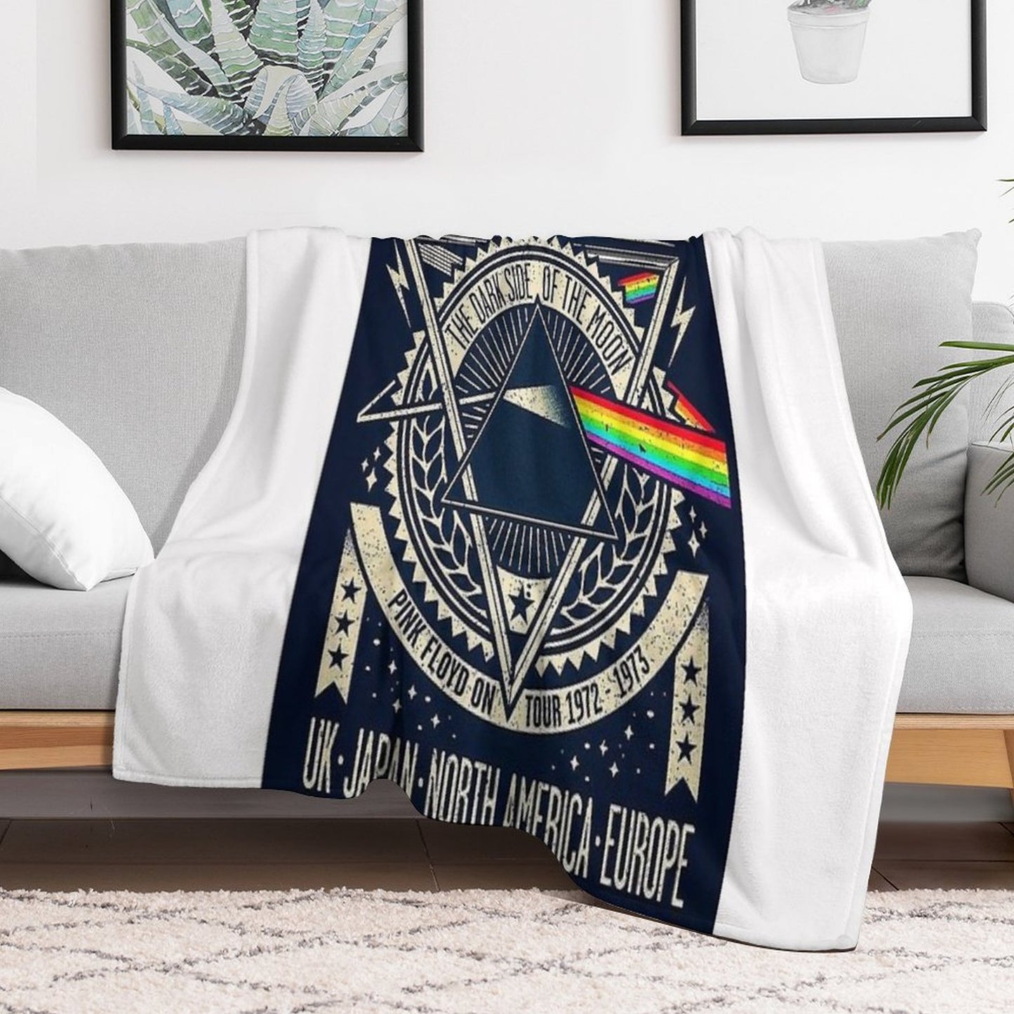 Tour Musical - The Drack Side Of The Moon Poster Throw Blanket