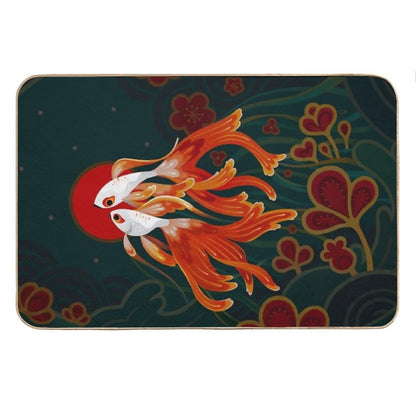 Two Comets Bath Mat