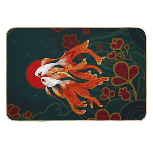 Two Comets Bath Mat