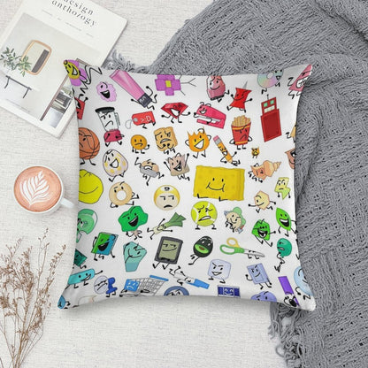 BFB And TPOT Full Cast Print Soft Shrink-Resistant Throw Pillow