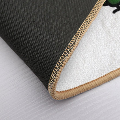 Chubby Fiery-throated Hummingbird  Stain-Proof Bath Mat